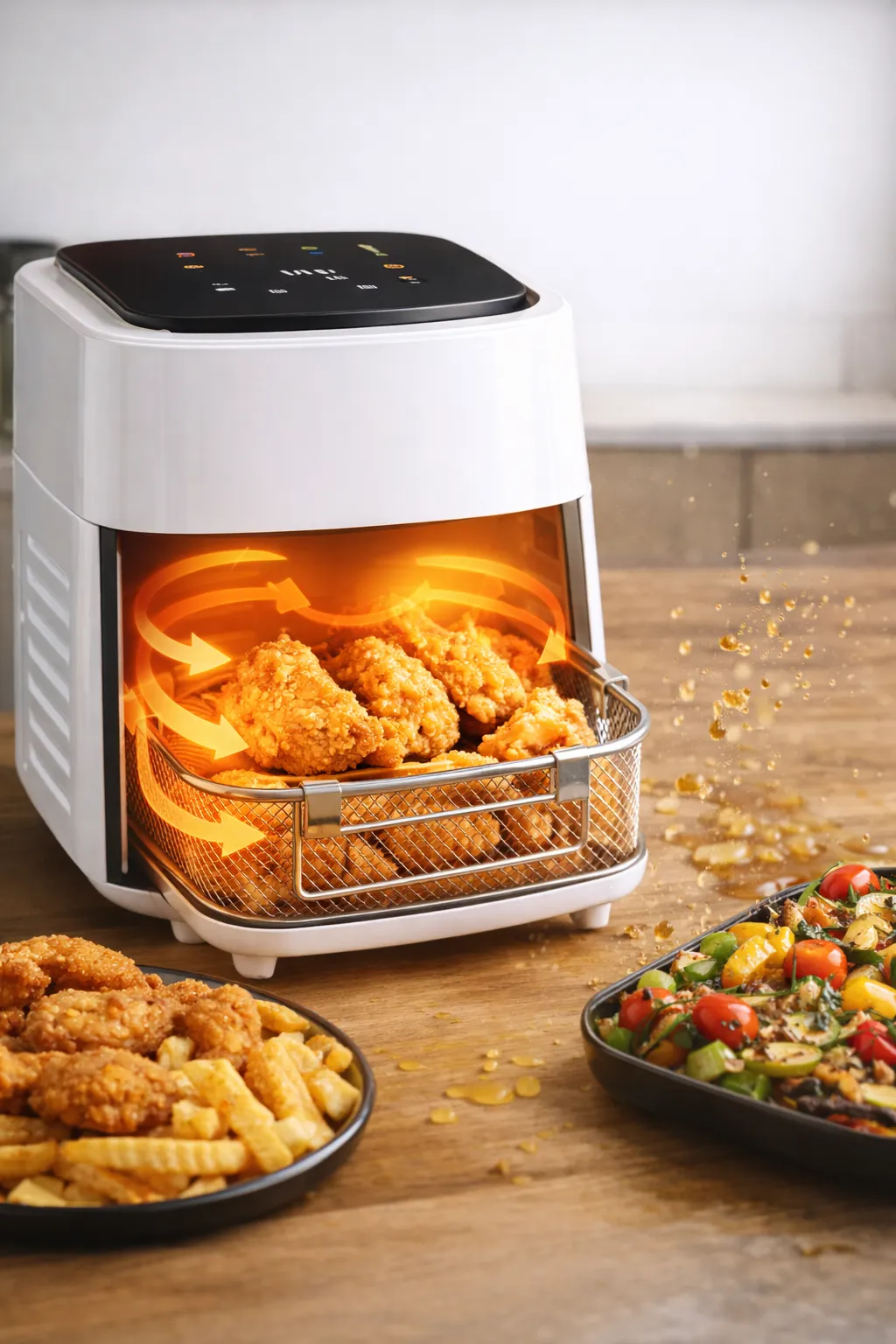 Cottura ad aria calda senza olio, croccante e leggera