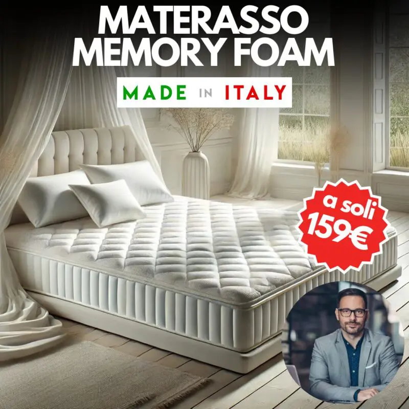 Materasso matrimoniale memory foam premium 160x190 in offerta
