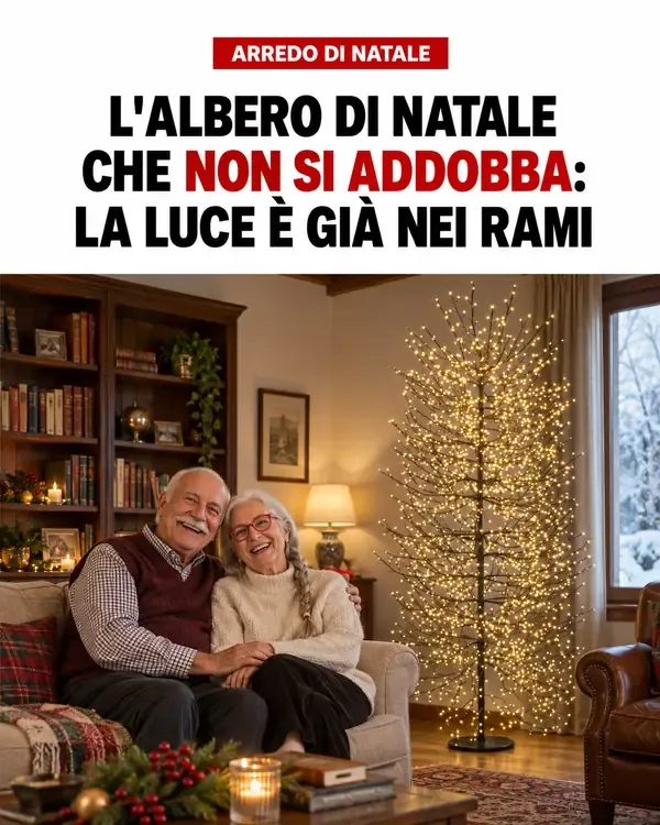 L'albero di Natale che non si addobba: la luce è già nei rami