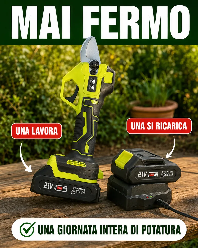Le 2 batterie al litio incluse con PotaPro