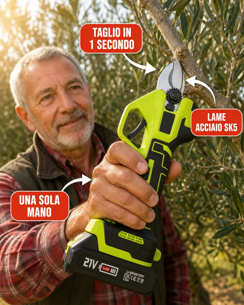 PotaPro in azione su ulivo e vigna