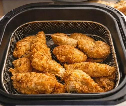 Foto cibo croccante cucinato con CrispyAir