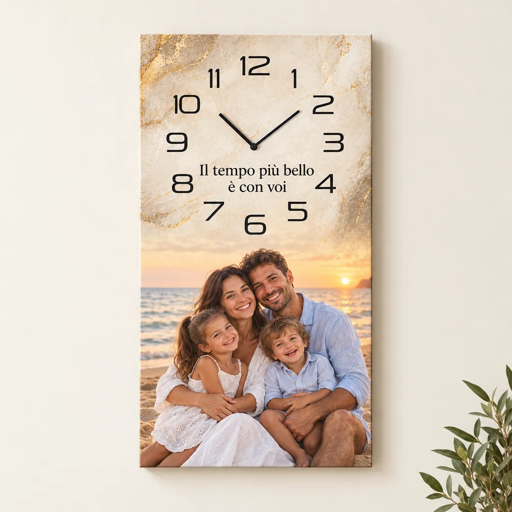 Orologio da parete con foto personalizzato