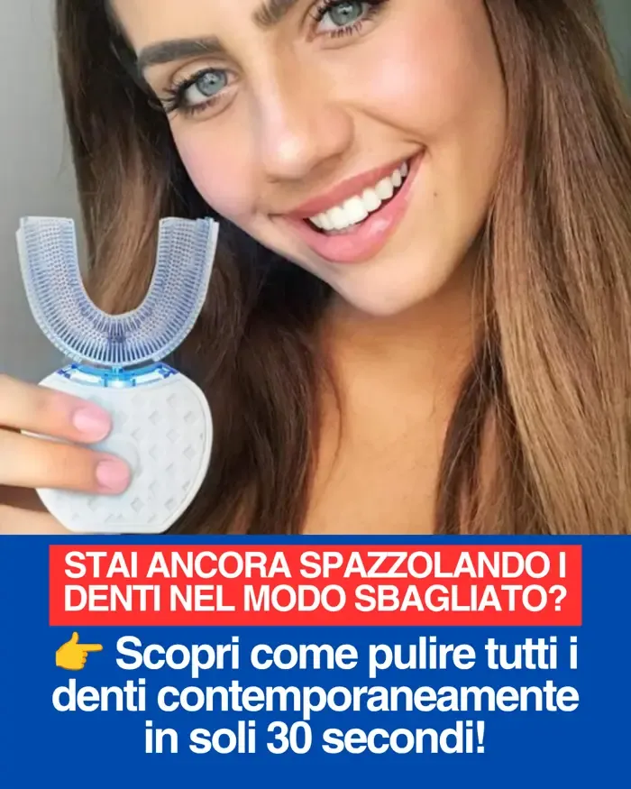 Spazzolino automatico a U IA-Brush: tutti i denti lavati insieme in 30 secondi