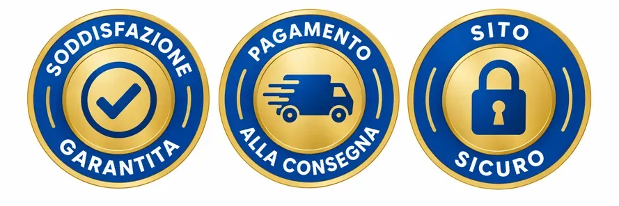 Soddisfazione garantita, pagamento alla consegna, sito sicuro