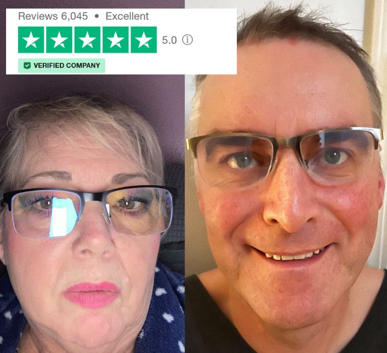 Occhiali Autofocus indossati - uomo e donna