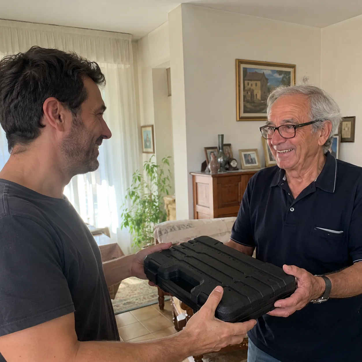 Marco, da Verona, ha regalato il set di chiavi a bussola al padre