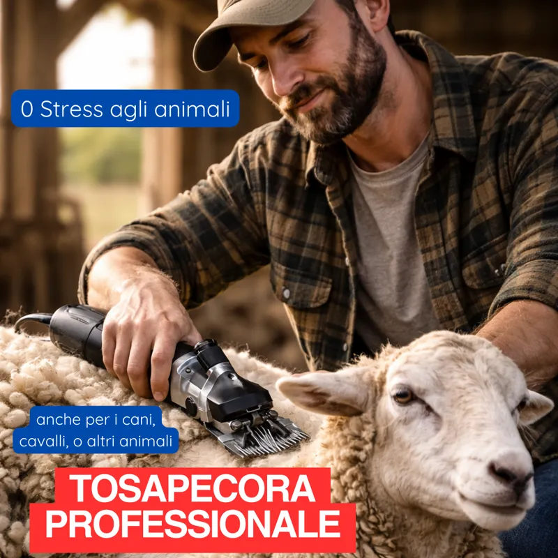 Tosatura professionale della pecora con ShearPro - zero stress per l'animale