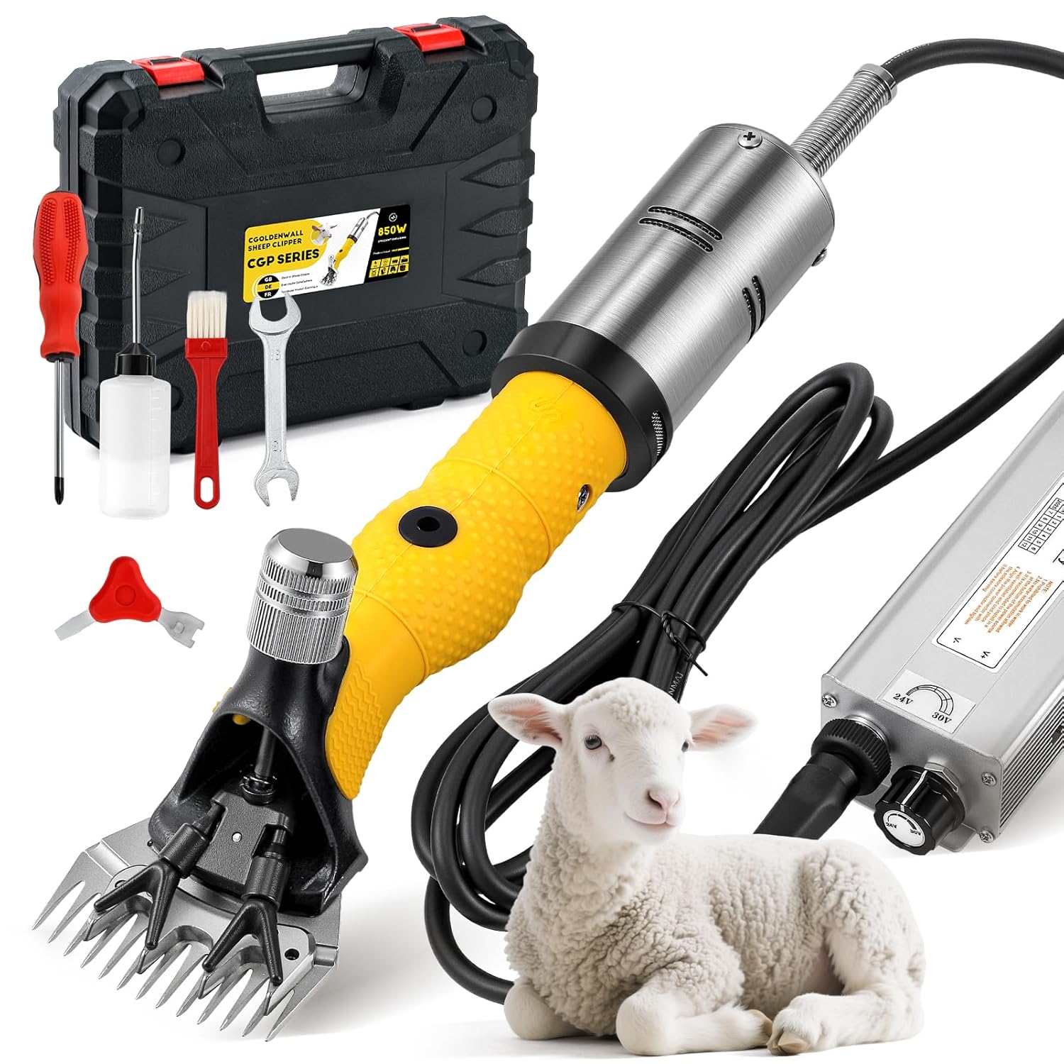 Kit completo tosapecore professionale con valigetta e accessori