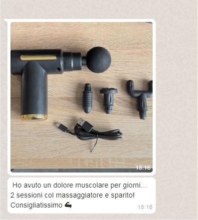 Chat3 Scopri la pistola massaggiante per un sollievo efficace: addio ai dolori muscolari