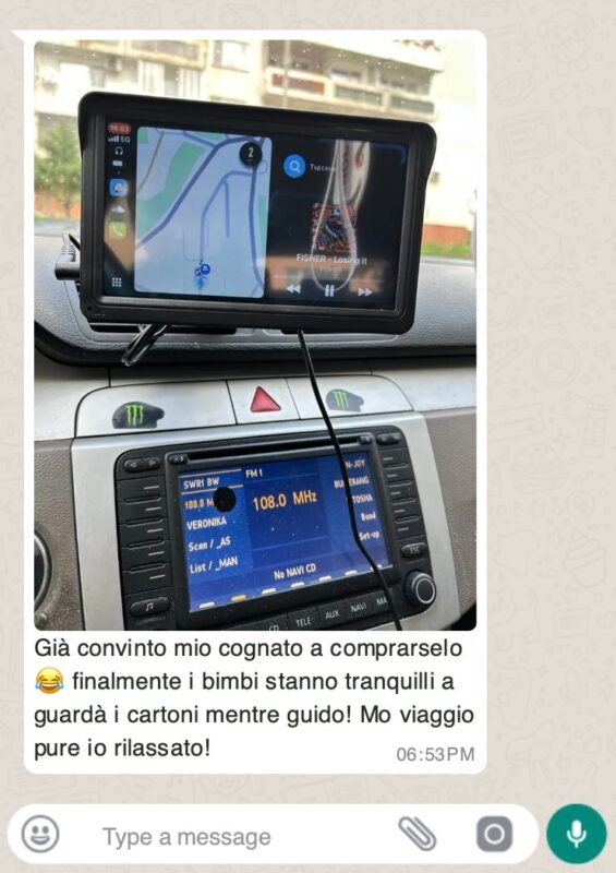 zeoob.com_v5wpfuozn1_photo Navigatore, GPS, Vivavoce, Doppia Camera 4K, Assistente Vocale Compatibile per tutte le Auto