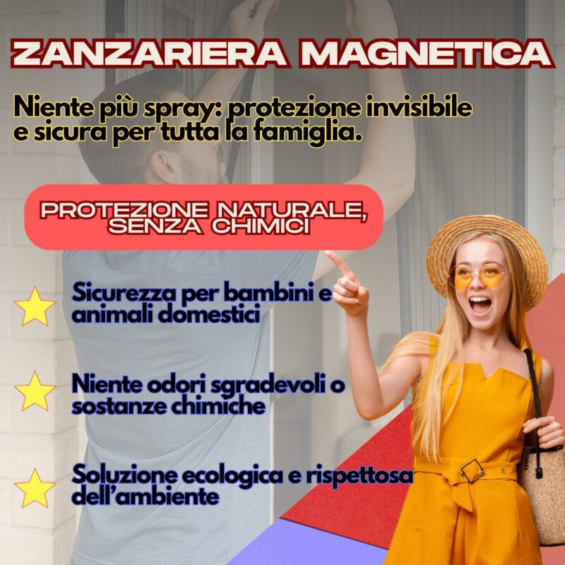 V1.3-Image-1a1FFZanzariera-2x1-1 2 Zanzariere Magnetiche UNIVERSALI con chiusura automatica